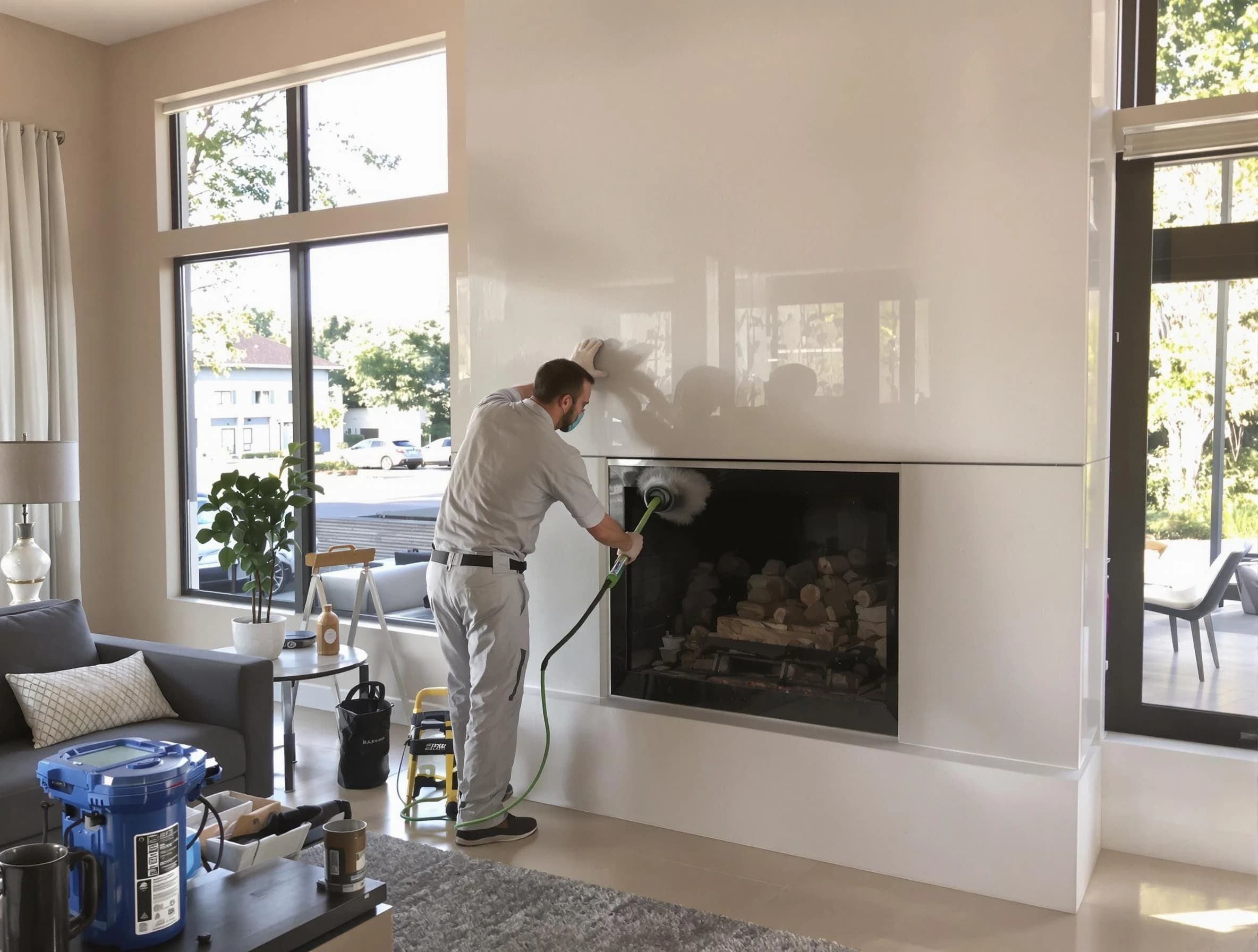 Bethel Acres Chimney Sweep performing thorough soot removal in Bethel Acres, OK