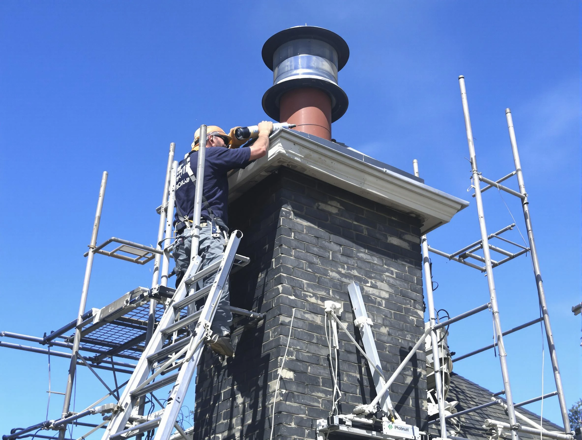 Sturdy chimney crown finished by Bethel Acres Chimney Sweep in Bethel Acres, OK