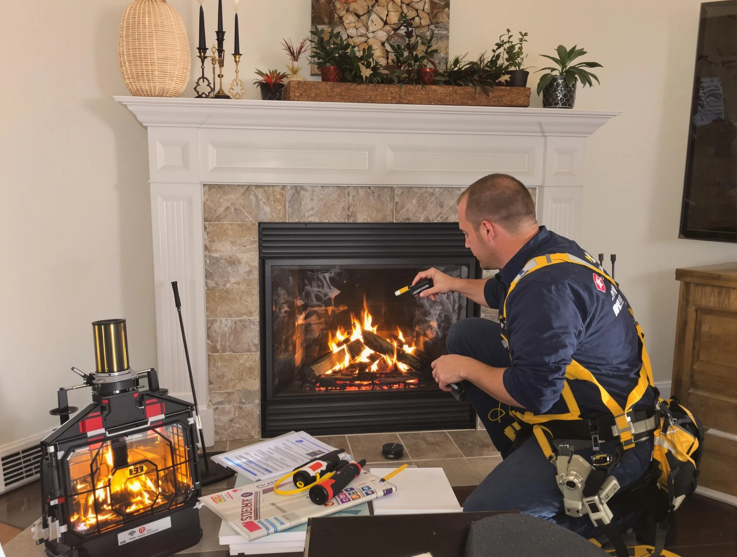 Safety-focused fireplace inspection by Bethel Acres Chimney Sweep in Bethel Acres, OK